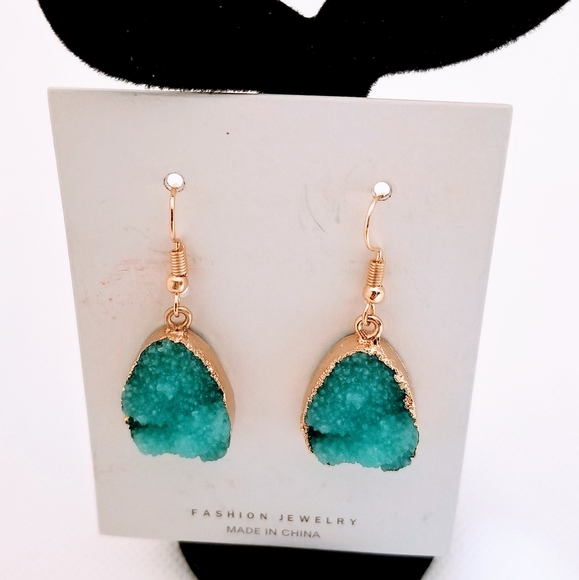 Fine Jewelry Jewelry - Médium Light Blue Stone Drop Earrings